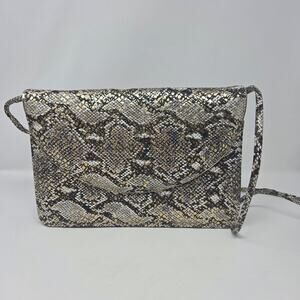 California Magdesians Faux Snakeskin Envelope Style Clutch/Shoulder Bag